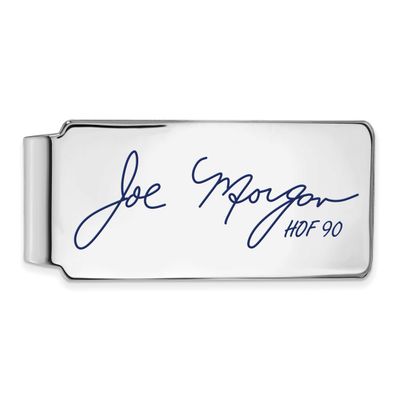 Joe Morgan Hall of Fame Signature Epoxy Money Clip Sterling Silver SSHF04JM90, UPC: