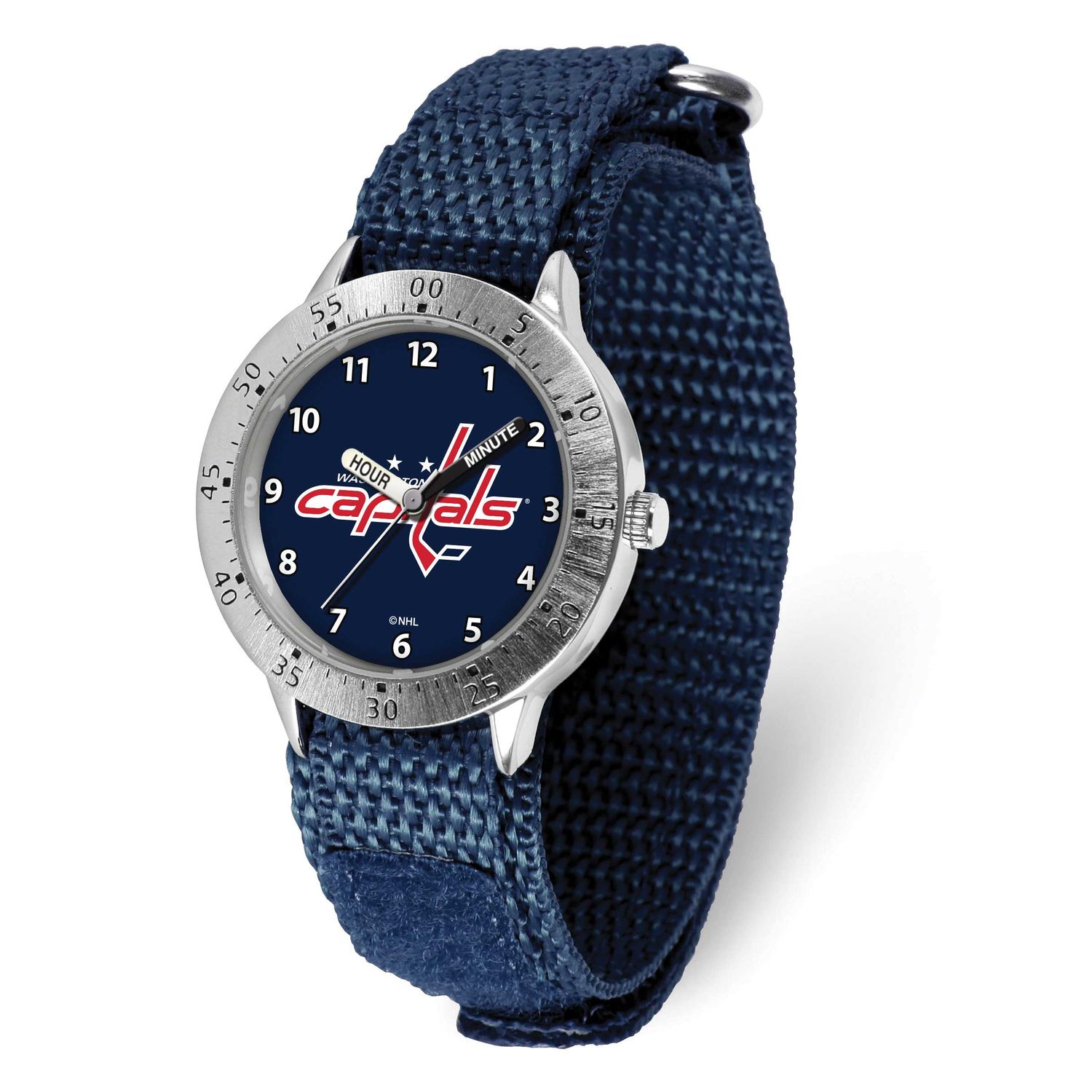 NHL Washington Capitals Youth Tailgater Nylon Strap Quartz Time Teaching Watch Gametime XWM3297, UP…