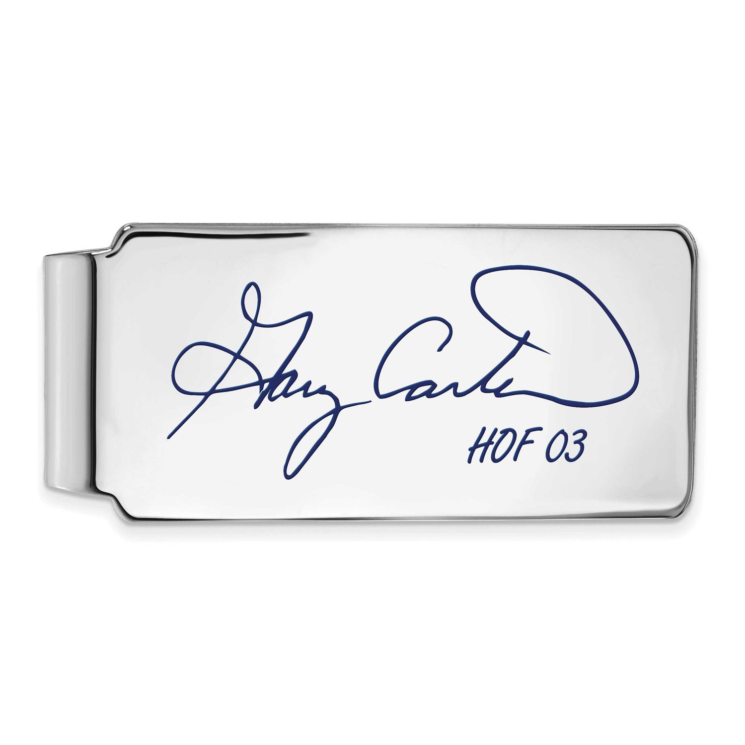 Gary Carter Hall of Fame Signature Epoxy Money Clip Sterling Silver SSHF04GC03, UPC: