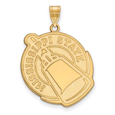 Mississippi State University Extra Large Pendant Gold-plated Sterling Silver GP047MSS, UPC: 8867749…