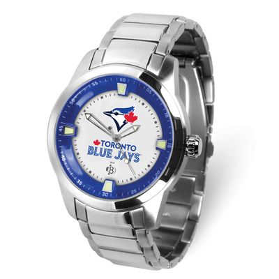 Gametime MLB Toronto Blue Jays Titan Quartz Watch with Date Stainless Steel XWM3606, UPC: 826528705…