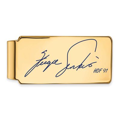 Fergie Jenkins Hall of Fame Signature Epoxy Money Clip Gold-plated Sterling Silver GPHF04FJ91, UPC: