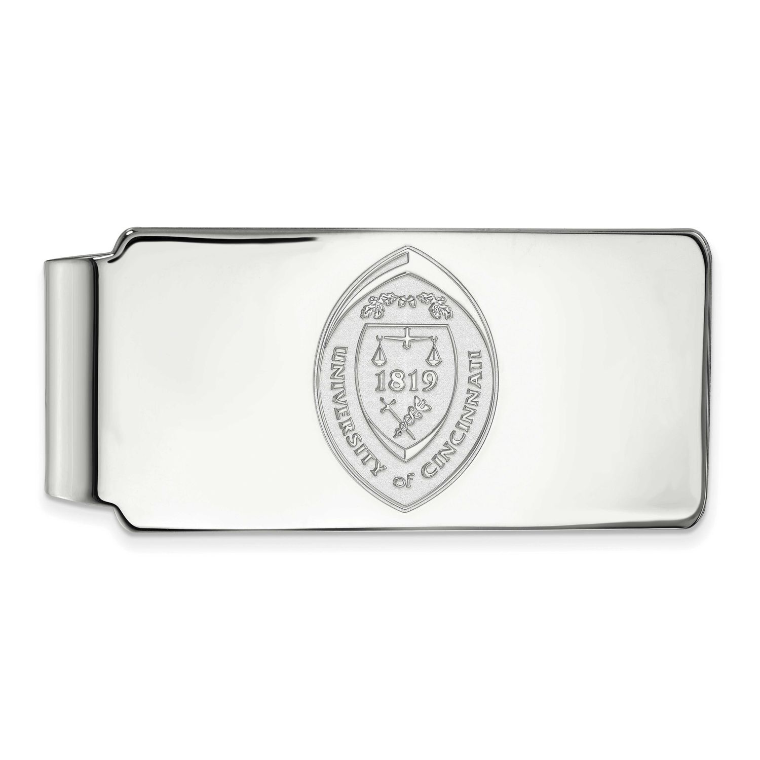 University of Cincinnati Crest Money Clip 14k White Gold 4W044UC, UPC: 886774848860