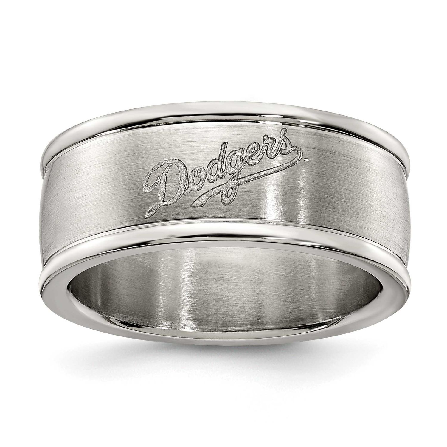 Los Angeles Dodgers Logo Band Ring Size 6 Stainless Steel DOD035-SZ6, UPC: 634401791702
