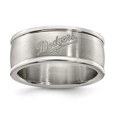 Los Angeles Dodgers Logo Band Ring Size 6 Stainless Steel DOD035-SZ6, UPC: 634401791702