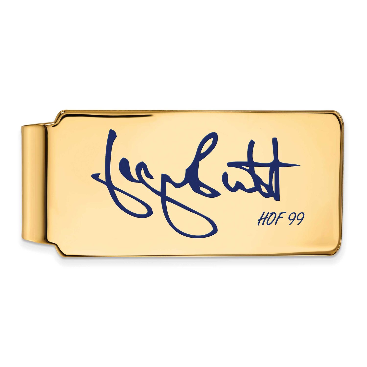 George Brett Hall of Fame Signature Epoxy Money Clip Gold-plated Sterling Silver GPHF04GB99, UPC: