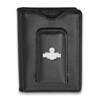 2021 World Series Champions Atlanta Braves Black Leather Wallet Sterling Silver SS010BRA21-W1, UPC:…