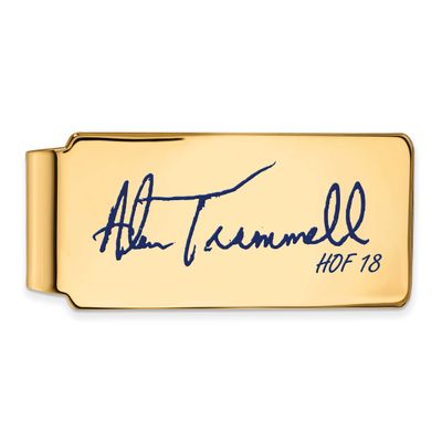 Alan Trammell Hall of Fame Signature Epoxy Money Clip Gold-plated Sterling Silver GPHF04AT18, UPC: