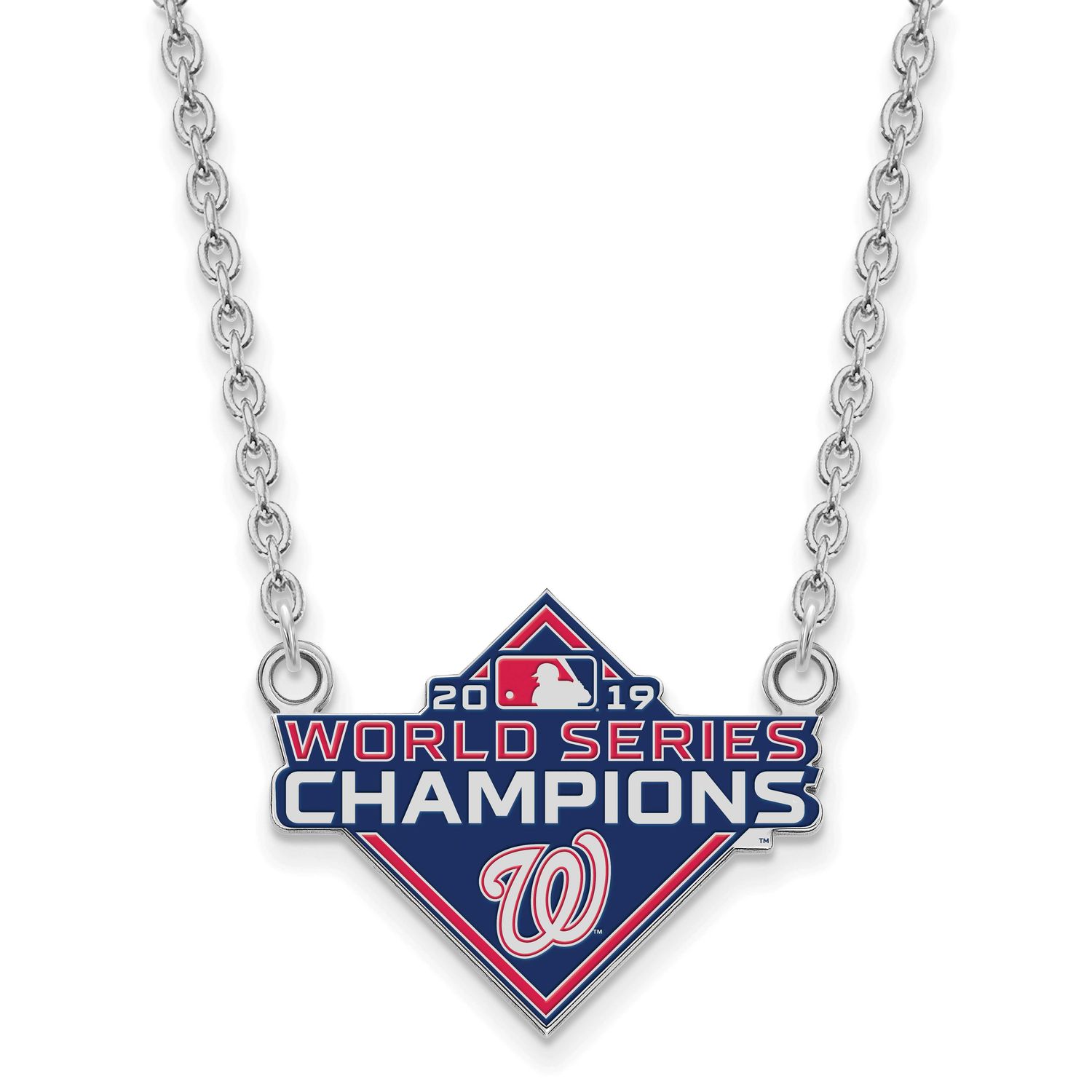 2019 World Series Champions Washington Nationals Large Pendant with  Neckla Sterling Silver SS012NA…
