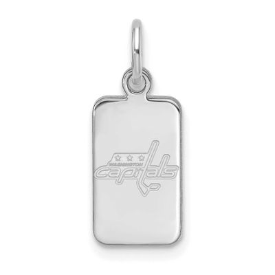 NHL Washington Capitals Tag Pendant Sterling Silver Rhodium-plated SS125CAP, UPC: 196904184752