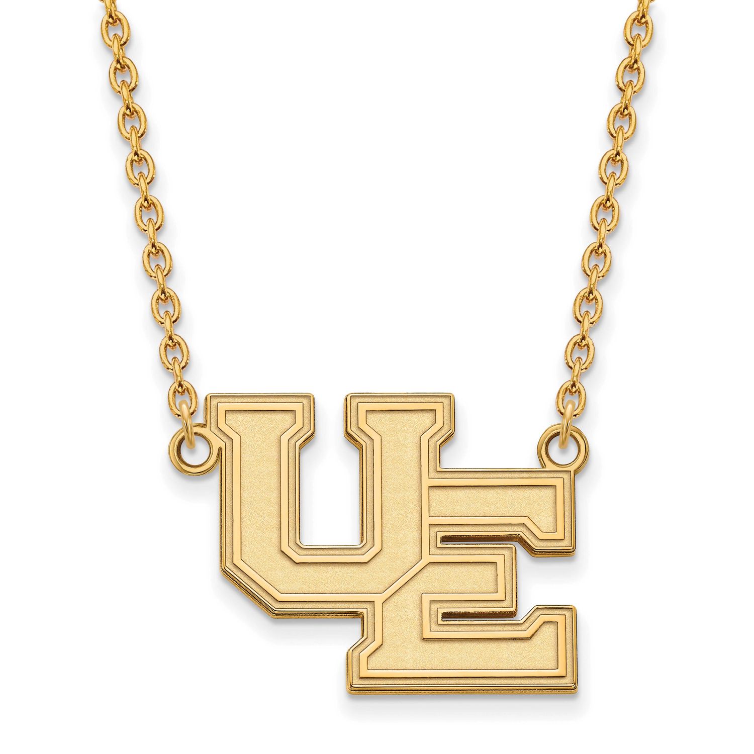 University of Evansville Purple Aces Large Pendant 18 Inch Necklace 10k Gold 1Y005UEV-18, UPC: 8867…