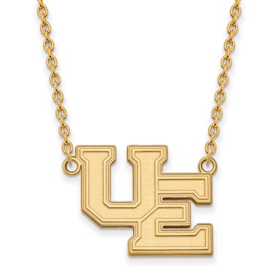 University of Evansville Purple Aces Large Pendant 18 Inch Necklace 10k Gold 1Y005UEV-18, UPC: 8867…