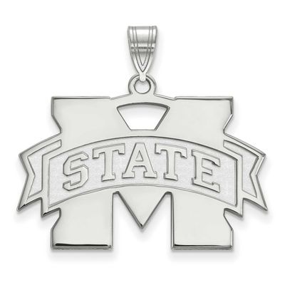 Mississippi State University Large Pendant 10k White Gold 1W004MSS, UPC: 886774772196