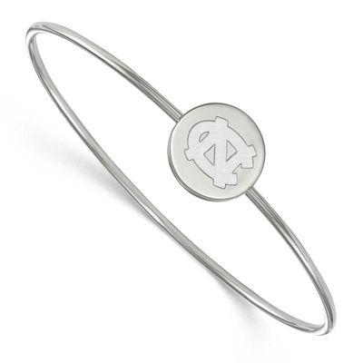 University of North Carolina Bangle Slip On Sterling Silver Rhodium-plated SS013UNC-7, UPC: 8867747…