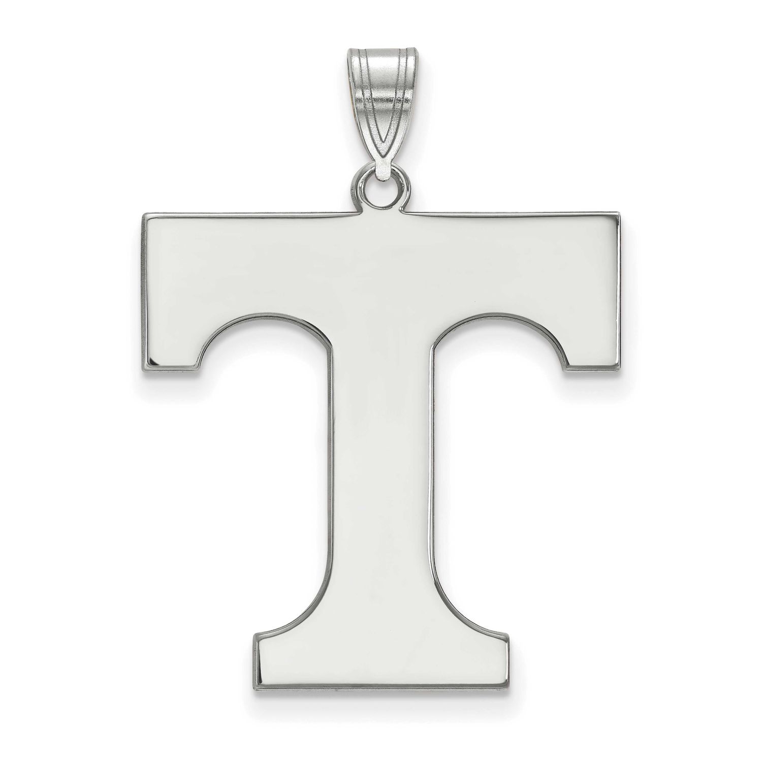 University of Tennessee Letter T Extra Large Pendant Sterling Silver Rhodium-plated SS005UTN, UPC: …