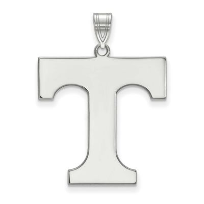 University of Tennessee Letter T Extra Large Pendant Sterling Silver Rhodium-plated SS005UTN, UPC: …