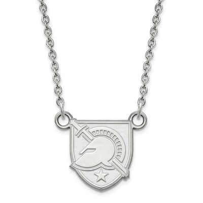 U.S. Military Academy Letter A Small Pendant 18 Inch Necklace 10k White Gold 1W011USMA-18, UPC: 886…