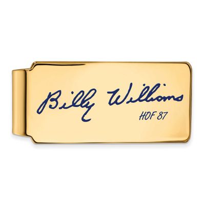 Billy Williams Hall of Fame Signature Epoxy Money Clip Gold-plated Sterling Silver GPHF04BW87, UPC: