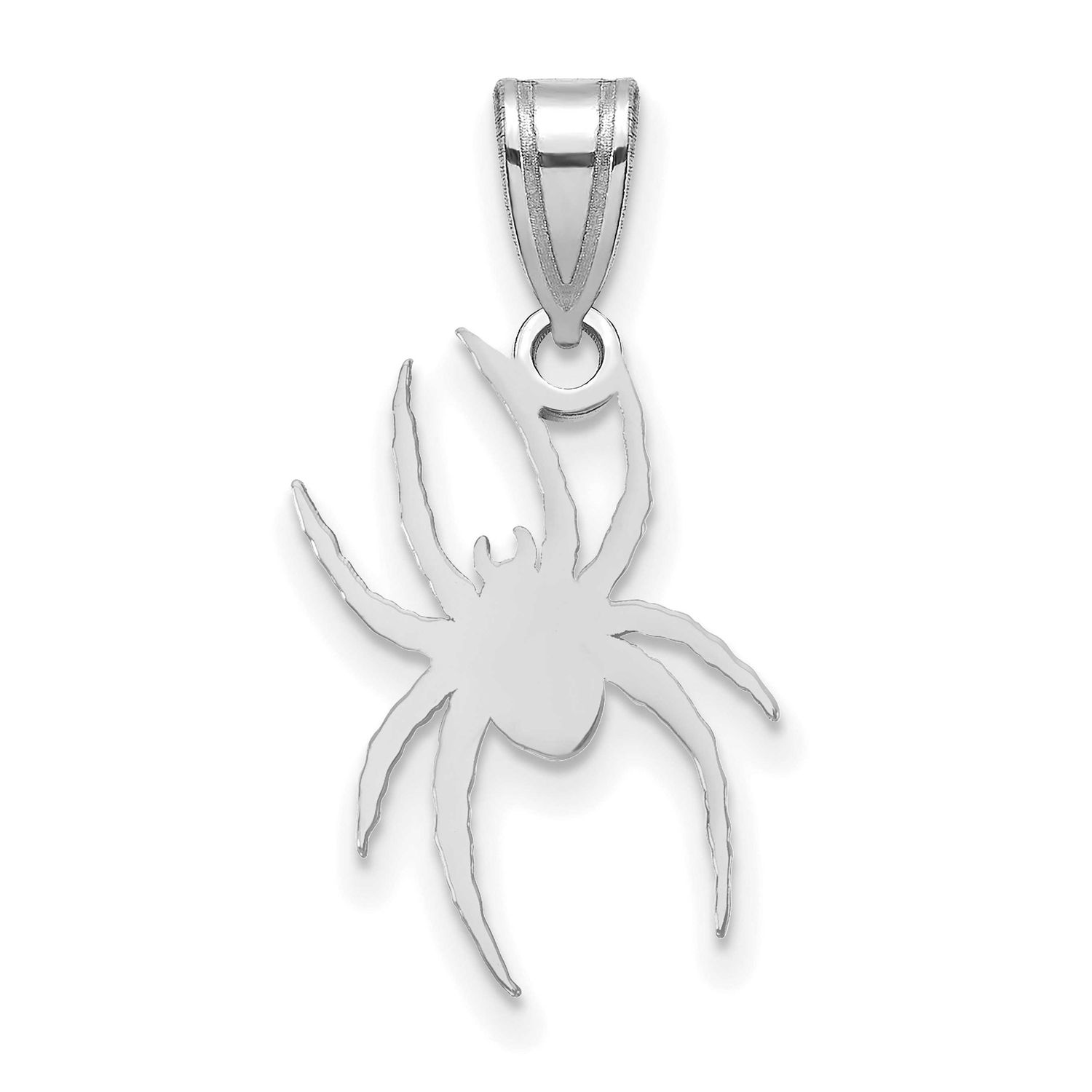 University of Richmond Large Spider Pendant 10k White Gold 1W027URV, UPC: 191101781025