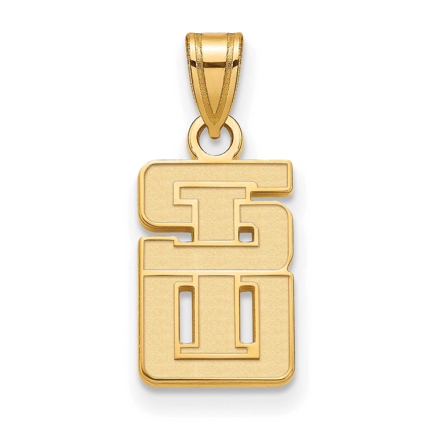 Southern Illinois University Small Pendant Gold-plated Sterling Silver GP018SIU, UPC: 886774922829