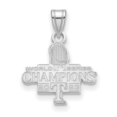 2023 World Series Champions Texas Rangers Small Pendant Sterling Silver SS001RAN23, UPC: 1969042043…