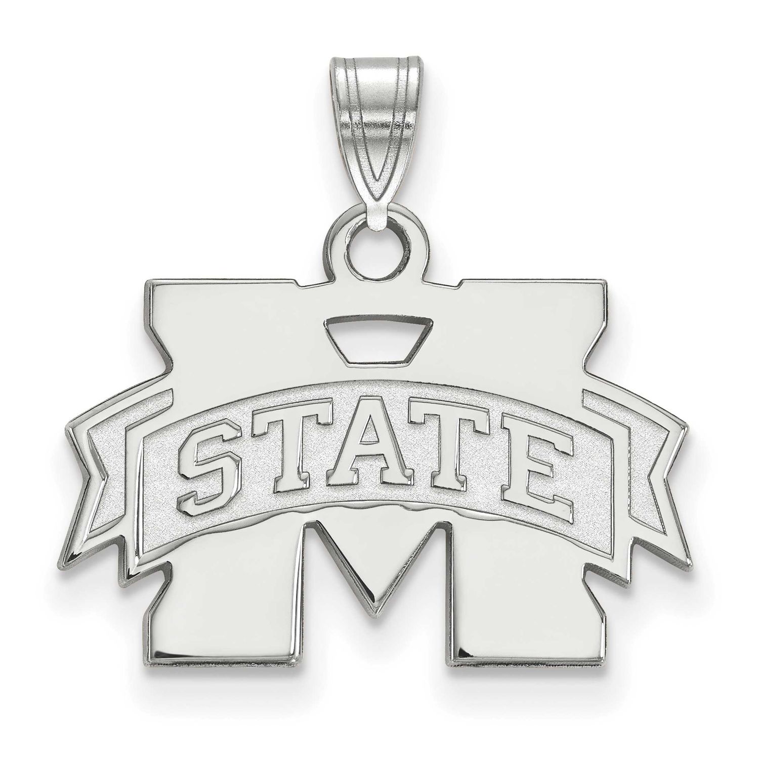 Mississippi State University Small Pendant Sterling Silver Rhodium-plated SS002MSS, UPC: 8867746908…