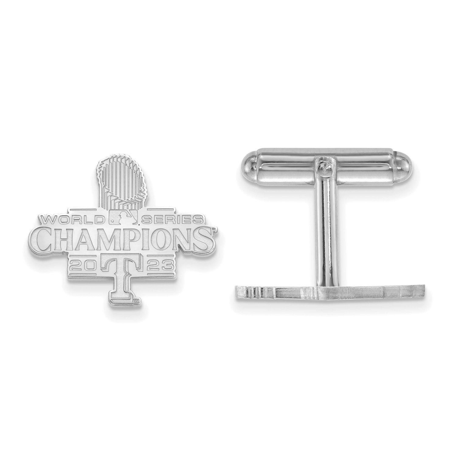 2023 World Series Champions Texas Rangers Cufflinks Sterling Silver SS009RAN23, UPC: 196904204283