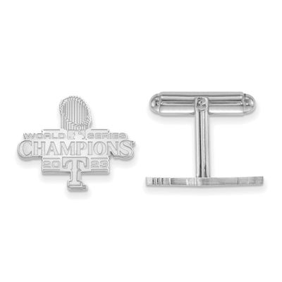 2023 World Series Champions Texas Rangers Cufflinks Sterling Silver SS009RAN23, UPC: 196904204283