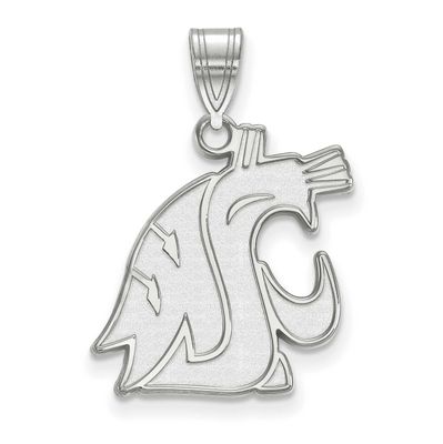 Washington State University Cougar Large Pendant 14k White Gold 4W003WAS, UPC: 886774829906