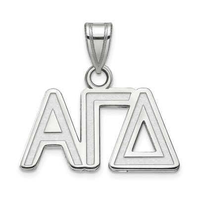 Alpha Gamma Delta Small Pendant Sterling Silver Rhodium-plated SS002AGD, UPC: 886774598482