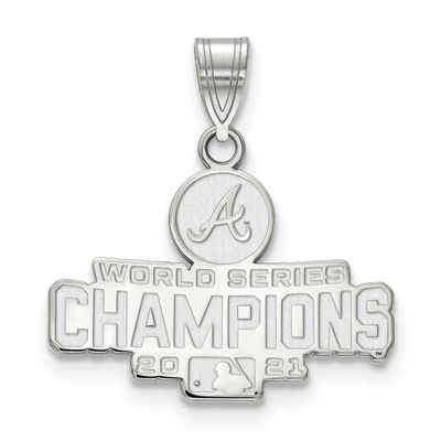 2021 World Series Champions Atlanta Braves Medium Pendant Sterling Silver SS002BRA21, UPC: 88395795…