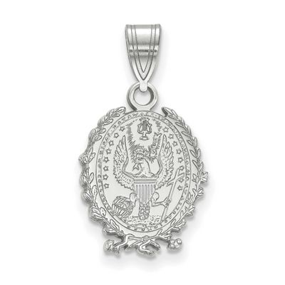 Georgetown University Medium Crest Pendant Sterling Silver Rhodium-plated SS007GC, UPC: 886774684338