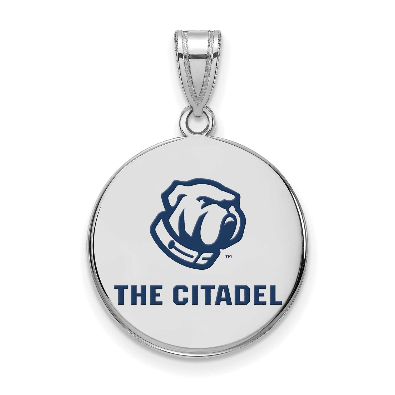The Citadel Large Enamel Pendant Sterling Silver SS043TCI, UPC: 191101268922