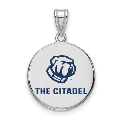 The Citadel Large Enamel Pendant Sterling Silver SS043TCI, UPC: 191101268922