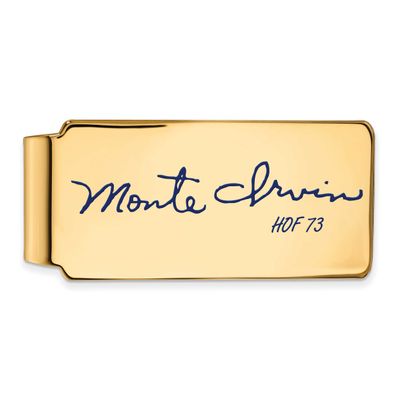 Monte Irvin Hall of Fame Signature Epoxy Money Clip Gold-plated Sterling Silver GPHF04MI73, UPC: