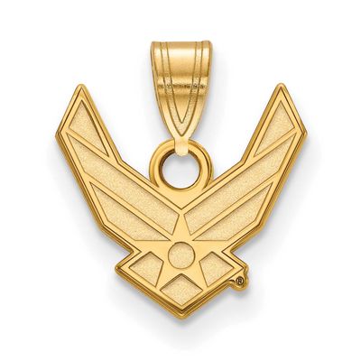 U.S. Air Force Small Pendant Gold-plated Sterling Silver GP002USAF, UPC: 191101214875