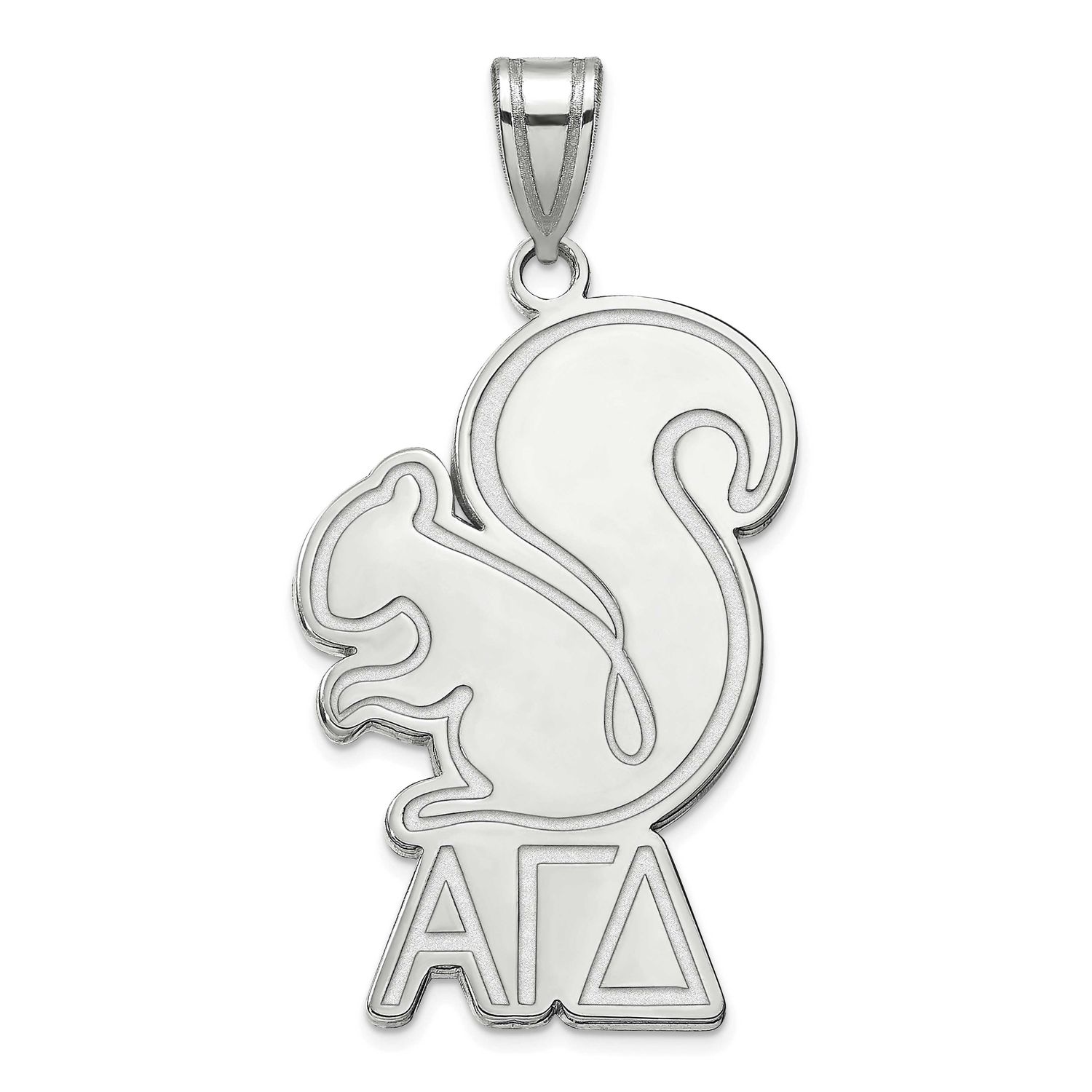 Alpha Gamma Delta Medium Pendant Sterling Silver Rhodium-plated SS036AGD, UPC: 886774607320