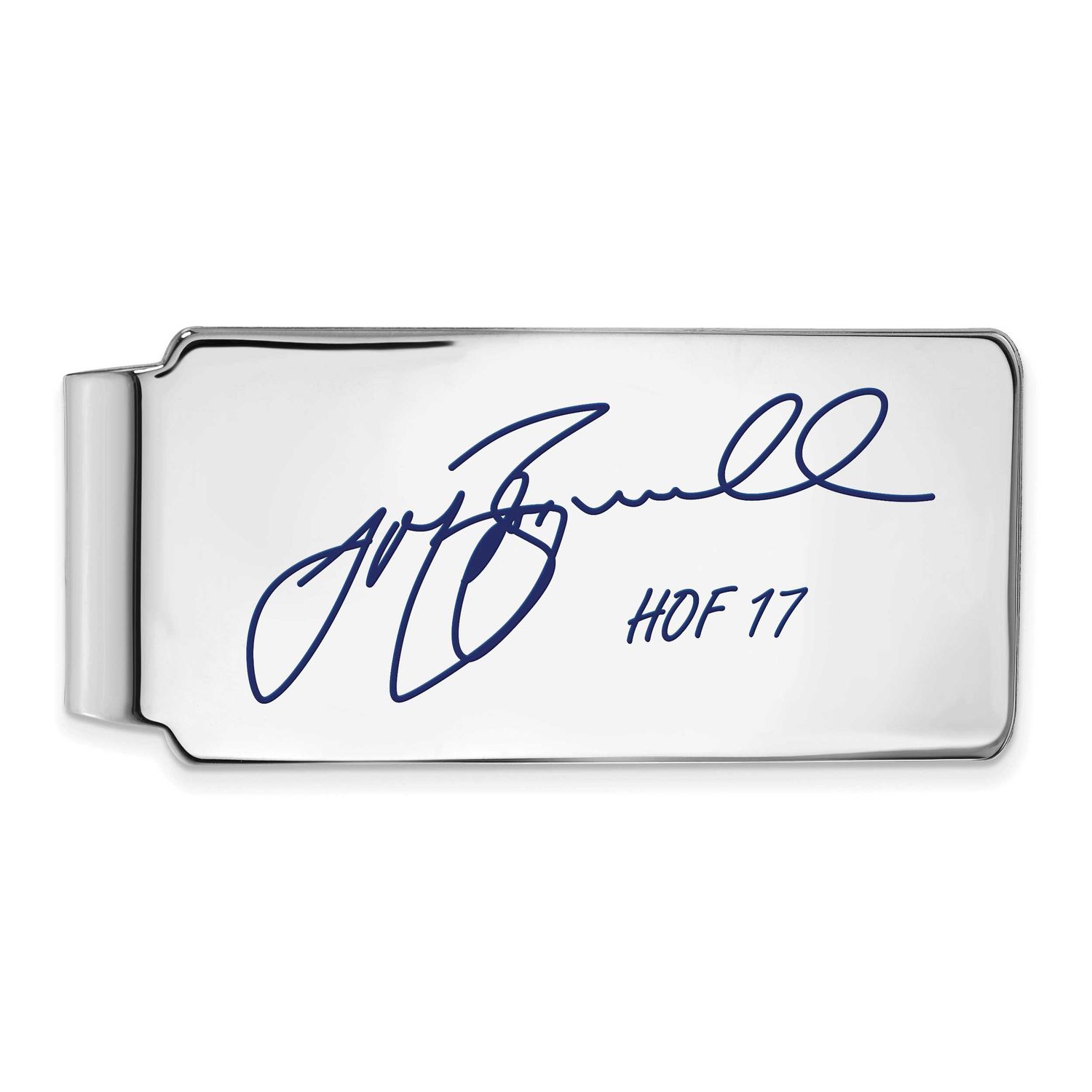 Jeff Bagwell Hall of Fame Signature Epoxy Money Clip Sterling Silver SSHF04JB17, UPC: