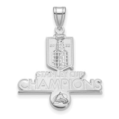 2022 Stanley Cup Champions Colorado Avalanche Extra Large Pendant Sterling Silver SS002AVA22, UPC: …