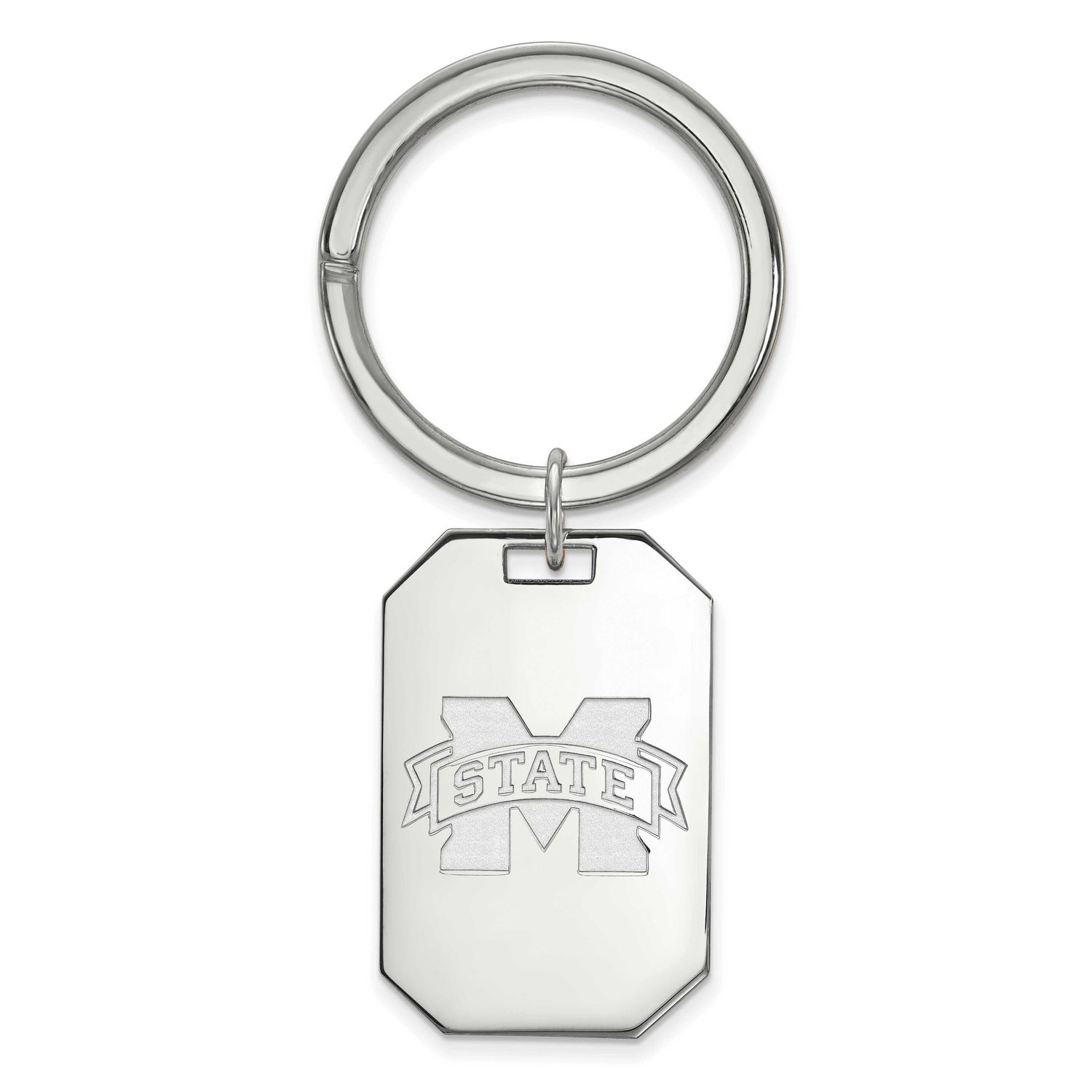 Mississippi State University Key Chain Sterling Silver Rhodium-plated SS026MSS, UPC: 886774691381