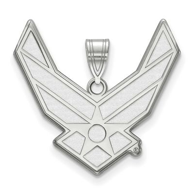 U.S. Air Force Extra Large Pendant Sterling Silver Rhodium-plated SS005USAF, UPC: 191101214981