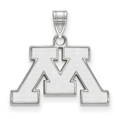 University of Minnesota Letter M Small Pendant Sterling Silver Rhodium-plated SS002UMN, UPC: 886774…