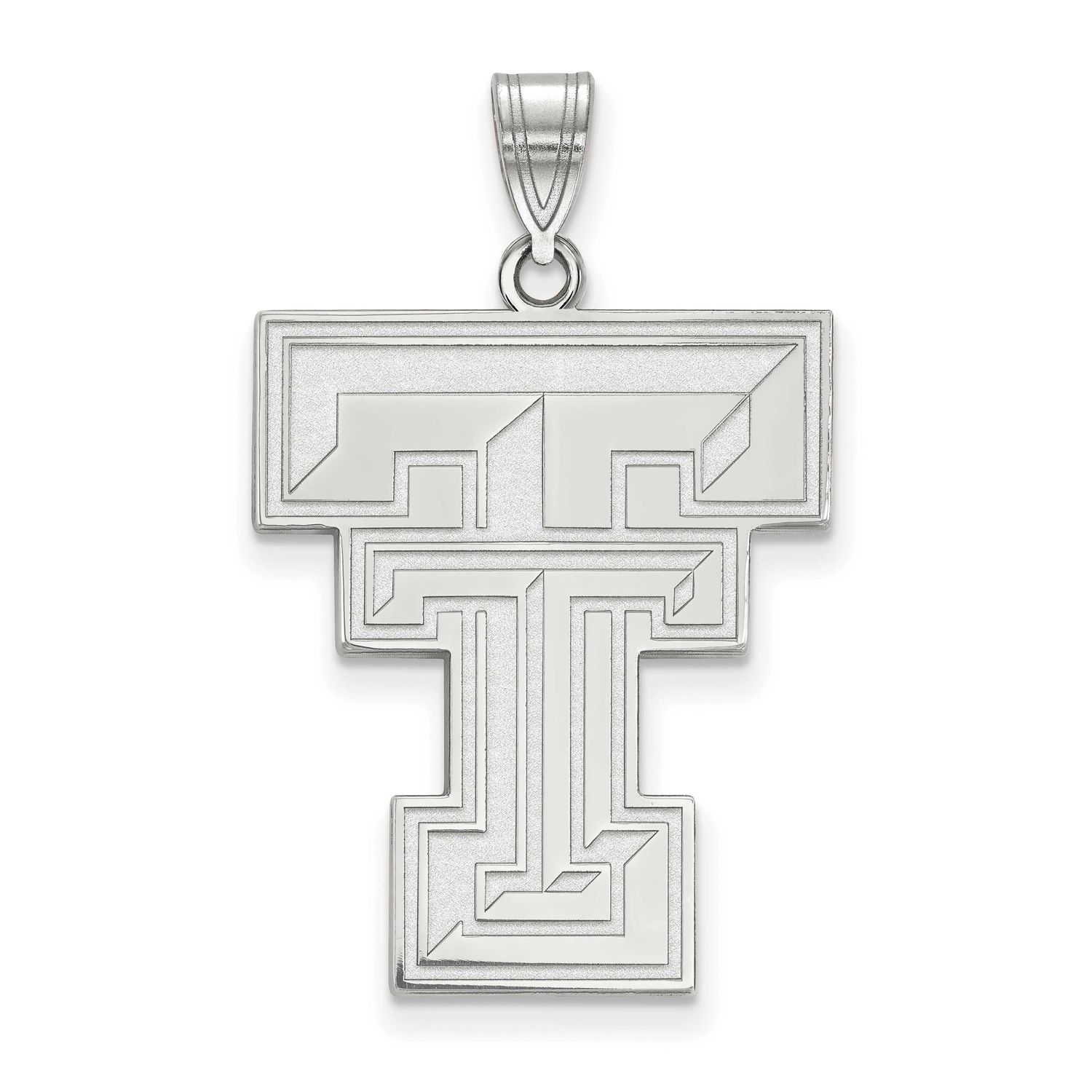 Texas Tech University T-T Extra Large Pendant 14k White Gold 4W005TXT, UPC: 886774832470