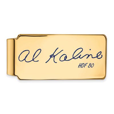 Al Kaline Hall of Fame Signature Epoxy Money Clip Gold-plated Sterling Silver GPHF04AK80, UPC: