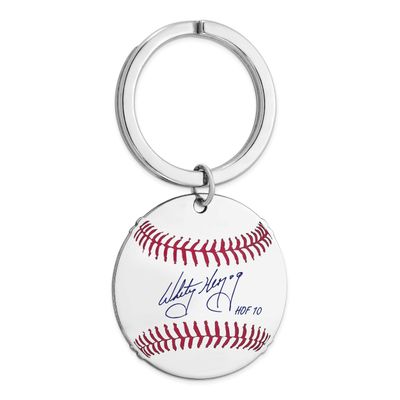 Whitey Herzog Hall of Fame Signature Epoxy Baseball Keychain Sterling Silver SSHF03WH10, UPC: