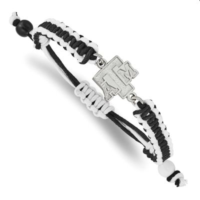 Texas A And M University Adjustable Cord Bracelet Stainless Steel ST514TAM, UPC: 634401017819