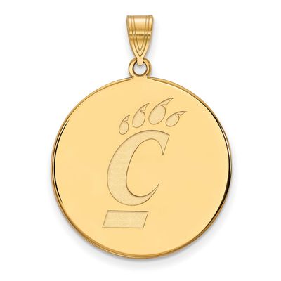 University of Cincinnati Extra Large Disc Pendant 14k Gold 4Y048UC, UPC: 886774883410