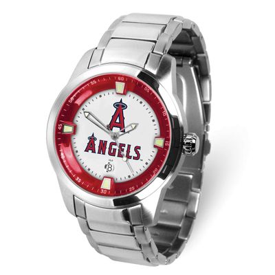Gametime MLB Los Angeles Angels Titan Quartz Watch with Date Stainless Steel XWM3591, UPC: 82652870…