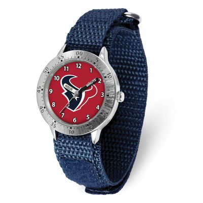 Nfl Houston Texans Youth Tailgater Nylon Strap Quartz Time Teaching Watch Gametime XWM3248, UPC: 82…