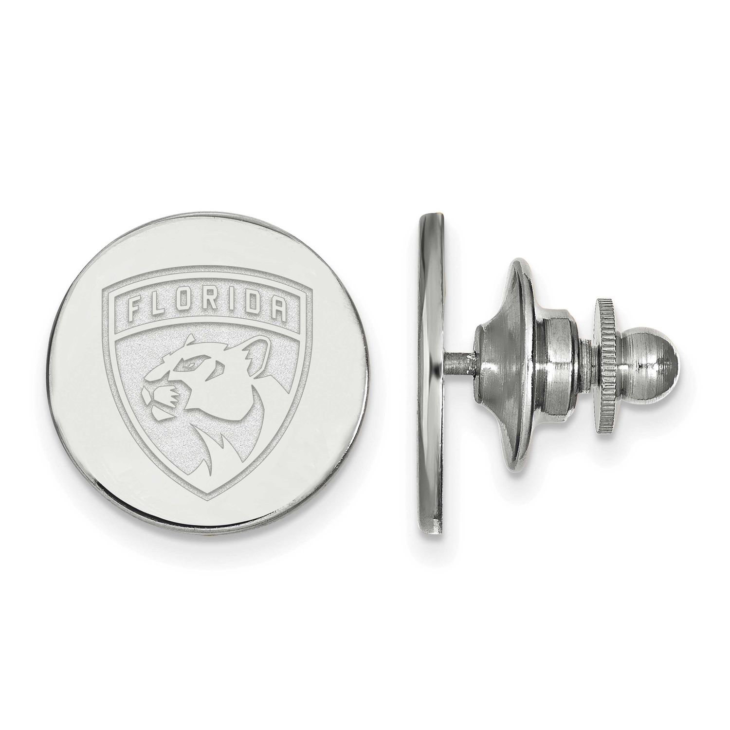 NHL Florida Panthers Lapel Pin Sterling Silver Rhodium-plated SS006PTH, UPC: 886774745619